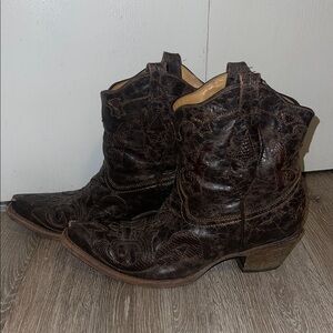 Corral Womens Cowboy western Boots size 10 m dark brown